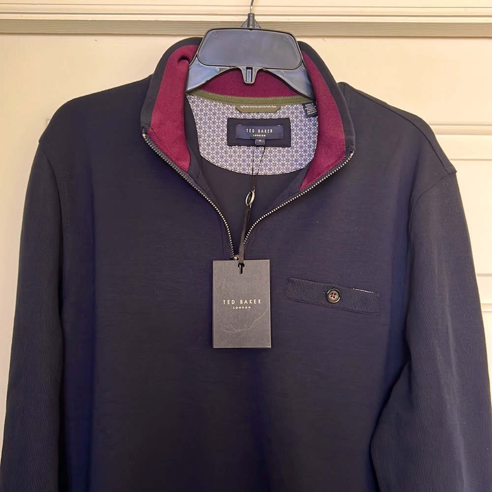 NWT Ted Baker London : 1/2 Zip  Mens Premium Pullover